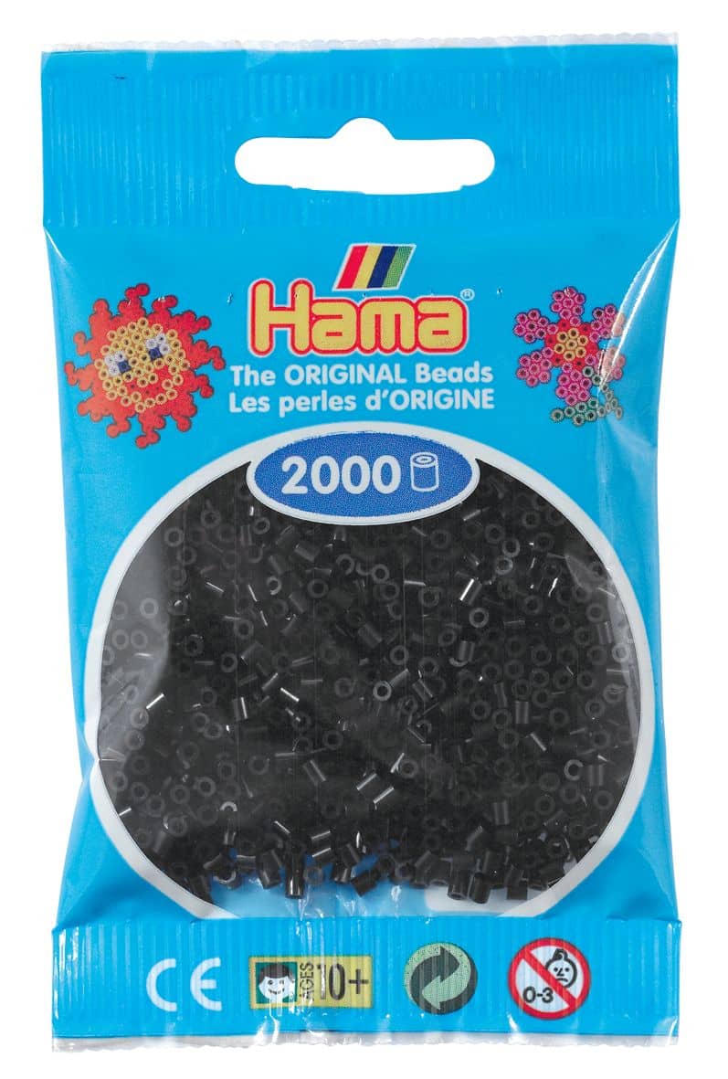 18 Negro Hama Mini 2000 – Hama Beads Chile
